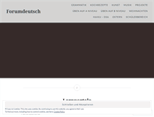 Tablet Screenshot of forumdeutsch.wordpress.com