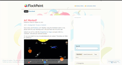 Desktop Screenshot of flockpaint.wordpress.com