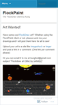 Mobile Screenshot of flockpaint.wordpress.com