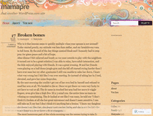 Tablet Screenshot of mamapre.wordpress.com