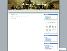 Tablet Screenshot of ainaraana.wordpress.com