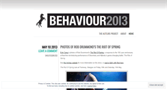 Desktop Screenshot of howwebehave.wordpress.com