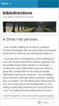 Mobile Screenshot of bibledirections.wordpress.com