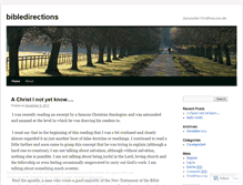 Tablet Screenshot of bibledirections.wordpress.com