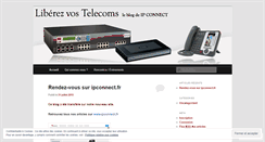 Desktop Screenshot of liberezvostelecoms.wordpress.com