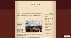Desktop Screenshot of beertalk.wordpress.com
