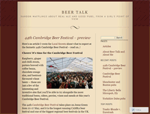 Tablet Screenshot of beertalk.wordpress.com