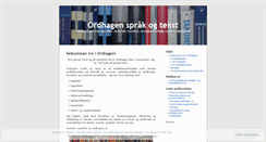 Desktop Screenshot of ordhagen.wordpress.com