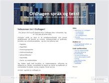 Tablet Screenshot of ordhagen.wordpress.com