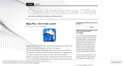 Desktop Screenshot of openarchitectureoffice.wordpress.com