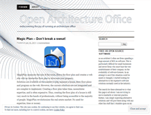 Tablet Screenshot of openarchitectureoffice.wordpress.com