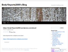 Tablet Screenshot of body10sports2000.wordpress.com