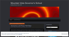 Desktop Screenshot of mountainvistagovernorsschool.wordpress.com