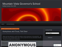 Tablet Screenshot of mountainvistagovernorsschool.wordpress.com