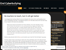 Tablet Screenshot of no2cyberbullying.wordpress.com