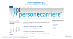 Desktop Screenshot of personecarriere.wordpress.com