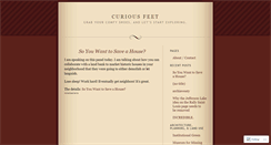 Desktop Screenshot of curiousfeet.wordpress.com