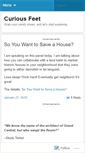 Mobile Screenshot of curiousfeet.wordpress.com