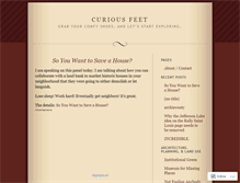 Tablet Screenshot of curiousfeet.wordpress.com