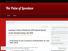 Tablet Screenshot of loveslavemusic.wordpress.com