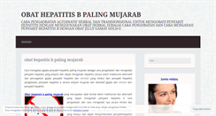 Desktop Screenshot of obathepatitisbpalingmujarab24.wordpress.com