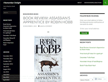 Tablet Screenshot of irememberdelight.wordpress.com