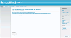Desktop Screenshot of cobaej.wordpress.com
