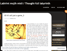 Tablet Screenshot of labirintmojihmisli.wordpress.com