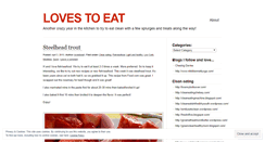 Desktop Screenshot of lovestoeat.wordpress.com