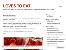 Tablet Screenshot of lovestoeat.wordpress.com