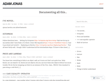 Tablet Screenshot of adamjonas.wordpress.com
