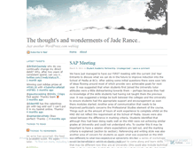 Tablet Screenshot of jaderance.wordpress.com