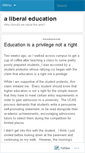Mobile Screenshot of aliberaleducation.wordpress.com