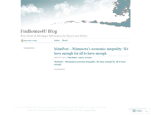 Tablet Screenshot of findhomes4u.wordpress.com