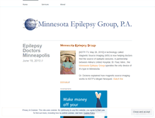 Tablet Screenshot of mnepilepsygroup.wordpress.com