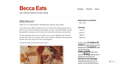 Desktop Screenshot of beccaeats.wordpress.com