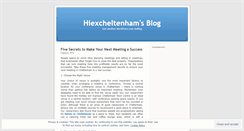 Desktop Screenshot of hiexcheltenham.wordpress.com