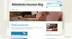 Desktop Screenshot of biblioworksvolunteer.wordpress.com