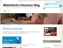 Tablet Screenshot of biblioworksvolunteer.wordpress.com