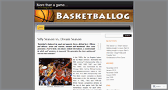 Desktop Screenshot of basketballog.wordpress.com