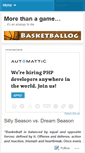 Mobile Screenshot of basketballog.wordpress.com