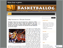 Tablet Screenshot of basketballog.wordpress.com