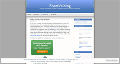 Desktop Screenshot of enam.wordpress.com