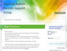 Tablet Screenshot of dundalkautismparentsgroup.wordpress.com