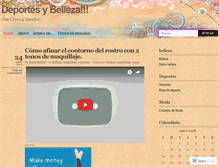 Tablet Screenshot of deporteybellezascinfo.wordpress.com