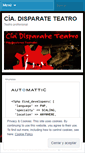 Mobile Screenshot of disparateatro.wordpress.com