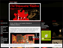 Tablet Screenshot of disparateatro.wordpress.com