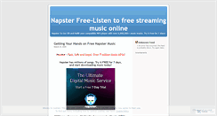 Desktop Screenshot of napsterfree.wordpress.com