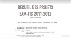 Desktop Screenshot of eamtic20112012.wordpress.com