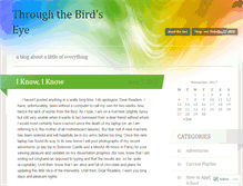 Tablet Screenshot of adventurousbird.wordpress.com